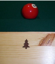 Klondike Log Pool Table (7' Table)